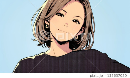 得意げな表情を浮かべている若い女性