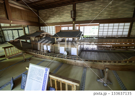 飫肥城　松尾の丸御殿　御用船模型　宮崎県日南市 133637135