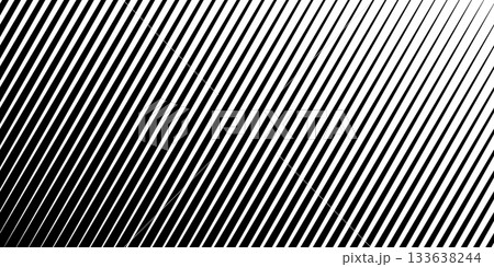 Diagonal Line Speed Gradient Background - Abstract Black and White Motion Texture. 133638244