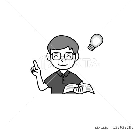 説明をする男性 教師 説明をする男性 教師 133638296