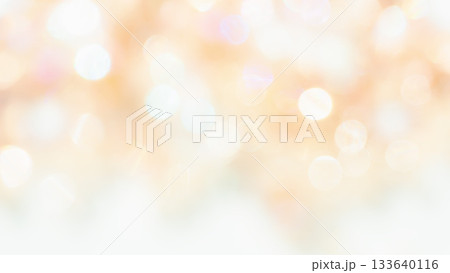 ふんわりキラキラ背景　ぼかしグラデーション　オレンジ色　黄色 133640116