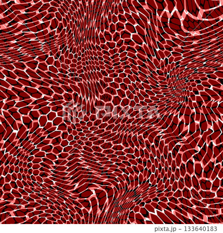 Contemporary snakeskin geometric seamless pattern. Repeated hexagon ornament Contemporary snakeskin geometric seamless pattern. Repeated hexagon ornament 133640183