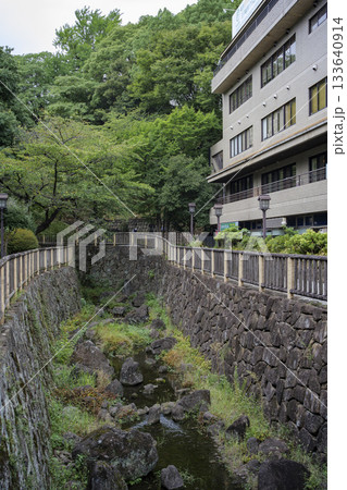 東京都北区音無親水公園の風景 JR王子駅北口前 東京都北区音無親水公園の風景 JR王子駅北口前 133640914