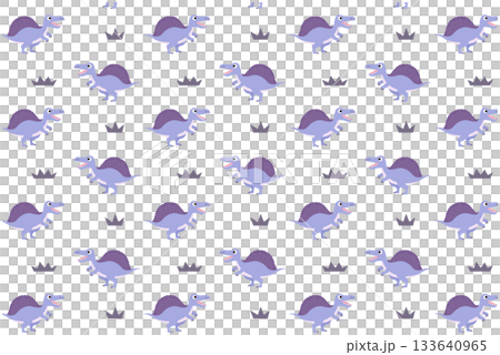 棘龍和草原圖案壁紙 133640965