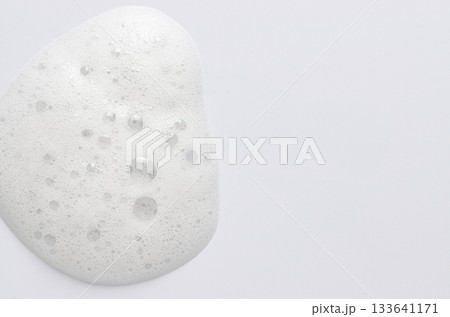 Mousse conditioner for hair with hyaluronic acid and collagen. Copy space 133641171