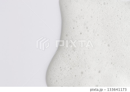 Mousse conditioner for hair with hyaluronic acid and collagen. Copy space 133641173