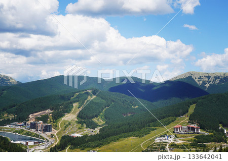 Center of the ski resort Bukovel. Summer holidays in the Carpathian mountains Center of the ski resort Bukovel. Summer holidays in the Carpathian mountains 133642041