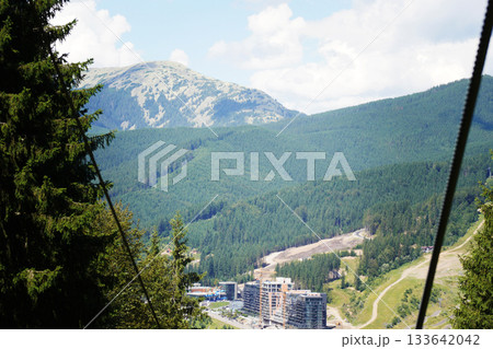 Center of the ski resort Bukovel. Summer holidays in the Carpathian mountains Center of the ski resort Bukovel. Summer holidays in the Carpathian mountains 133642042