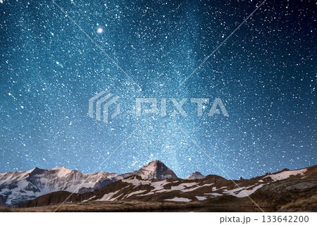 snow covered mountain snowy mountain landscape 133642200