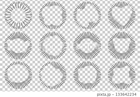 Sound, voice, music, audio, etc. waveform inner set black line Sound, voice, music, audio, etc. waveform inner set black line 133642234