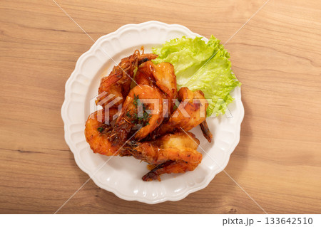 グリル海老　甘辛ソース和え 133642510