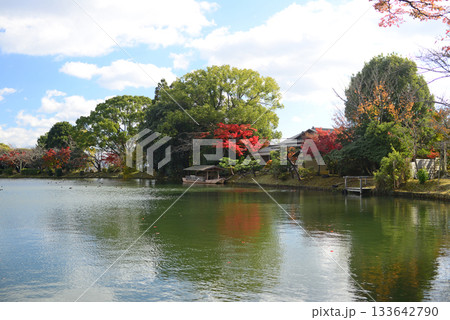 京都北嵯峨大沢池と望雲亭-1 133642790