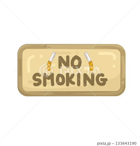 Illustration of no smoking area sign Illustration of no smoking area sign 133643190