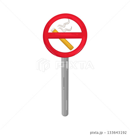 Illustration of no smoking sign Illustration of no smoking sign 133643192