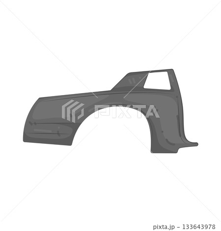Illustration of car fender  133643978