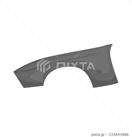 Illustration of car fender 133643986