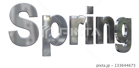 3DCG文字「Spring(スプリング,春)」タイトル 3DCG文字「Spring(スプリング,春)」タイトル 133644673