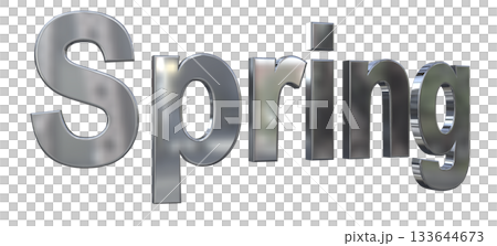 3DCG文字「Spring(スプリング,春)」タイトル 3DCG文字「Spring(スプリング,春)」タイトル 133644673