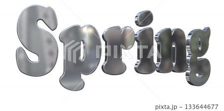 3DCG文字「Spring(スプリング,春)」タイトル 3DCG文字「Spring(スプリング,春)」タイトル 133644677