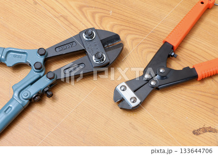 工具, 道具, 用具, DIY, ワイヤークリッパー, ネジ, ナット, ボルト、クリッパー、鉄鋼 133644706