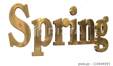 3DCG文字「Spring（スプリング,春）」タイトル 133644955