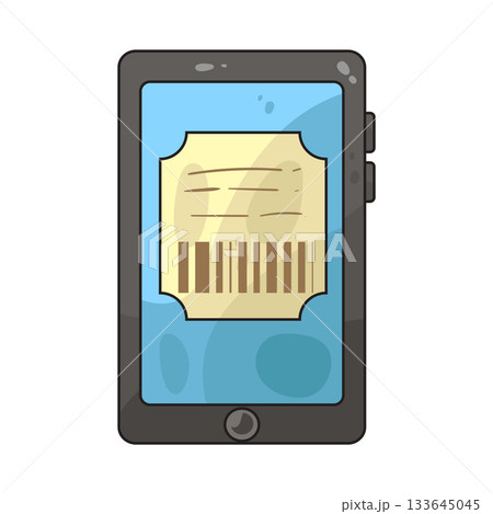 illustration of Online Ticket illustration of Online Ticket 133645045