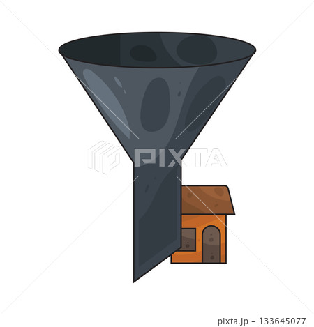 illustration of real estate filter illustration of real estate filter 133645077