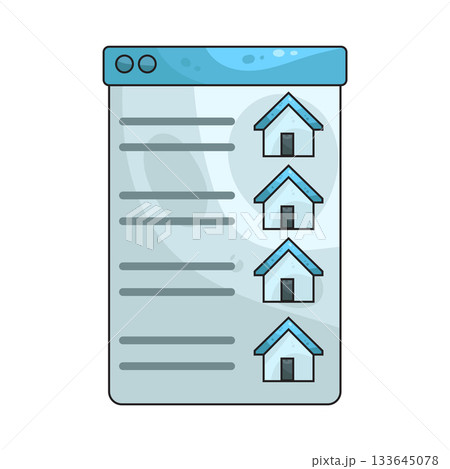 illustration of House list illustration of House list 133645078