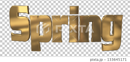 3DCG character "Spring" title 3DCG character "Spring" title 133645171