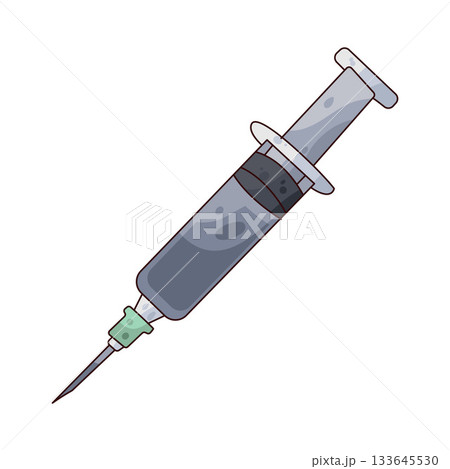 illustration of syringe illustration of syringe 133645530