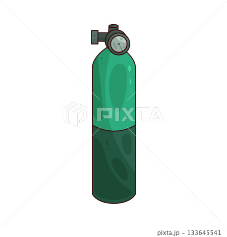 illustration of oxygen tank 133645541