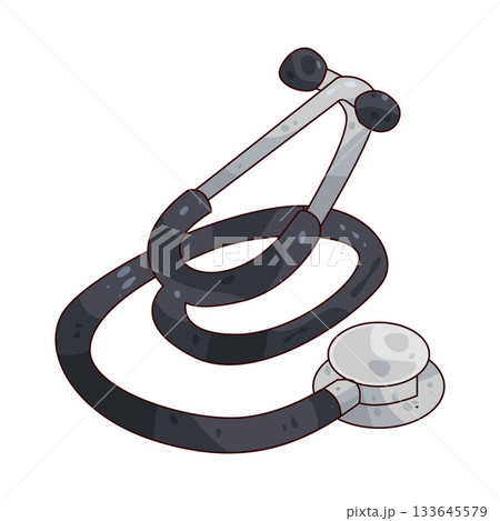 illustration of stethoscope illustration of stethoscope 133645579