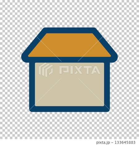 Simple house icon illustration Simple house icon illustration 133645883