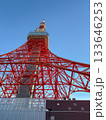 青空を貫くような迫力のローアングル東京タワー 2025.11 港区, 日本 133646253