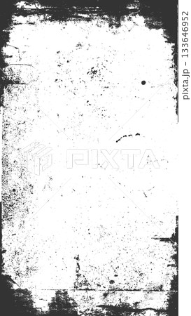 激しい傷とノイズのある黒いグランジテクスチャの背景素材 133646952