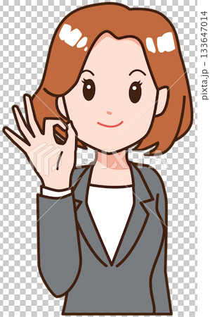 Business person explaining woman 133647014