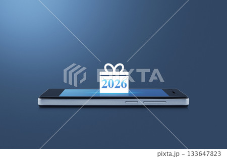 Business happy new year 2026 shop online concept 133647823