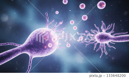 Synaptic Transmission Process with Glowing Neurotransmitters 133648200