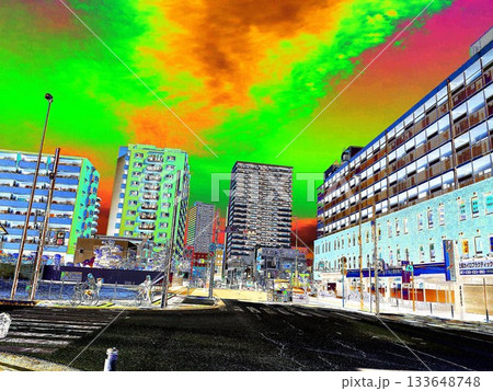 上尾駅前通り (加工) 上尾駅前通り (加工) 133648748