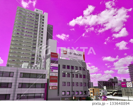 上尾駅前　（加工） 133648894