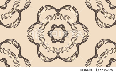 Elegant seamless pattern, repeatable illustration for surface design 133650220