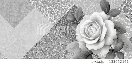 Gray Vintage Decorative Tile Background...のイラスト素材 [133652141] - PIXTA