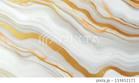 Elegant Luxury Marble Texture Featuring Dynamic Golden Reflections on a Creamy White Background Elegant Luxury Marble Texture Featuring Dynamic Golden Reflections on a Creamy White Background 133652171