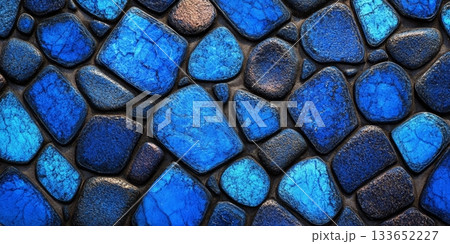 Stunning Mosaic of Cool Ice Shards and Abstract Artistic Tile Design for Stylish Wall Decoration 133652227