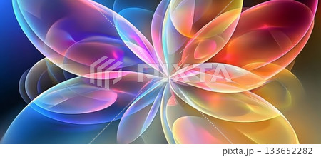 Chromatic Translucence A Symphony of Soft Forms, Fluid Gradients, and Spectral Hues in Art 133652282