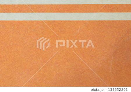 Macro texture of retro orange cardboard with white stripes. Ideal background for vintage, design, craft, stationery, creative, and decorative projects Macro texture of retro orange cardboard with white stripes. Ideal background for vintage, design, craft, stationery, creative, and decorative projects 133652891