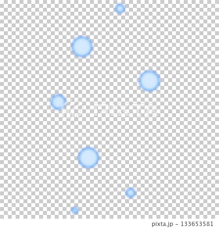 Many blue round light particles 133653581