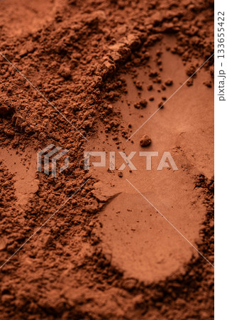 Cocoa powder chocolate texture background Cocoa powder chocolate texture background 133655422