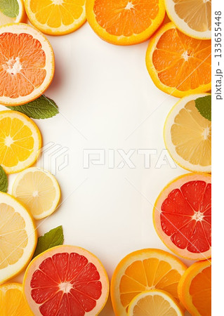 フレッシュなオレンジの背景 133655448