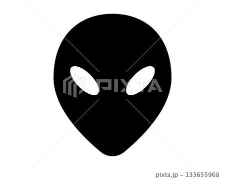 宇宙人のアイコン　モノトーン 133655968